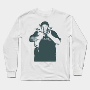 Fluffy Gabriel Iglesias and Chihuahua Dogs Long Sleeve T-Shirt